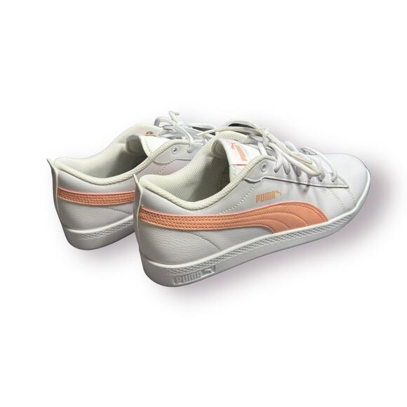 PUMA Women's Smash v2 Leather Sneakers‎ Size 9.5 Peach Parfait Color - Picture 4 of 6